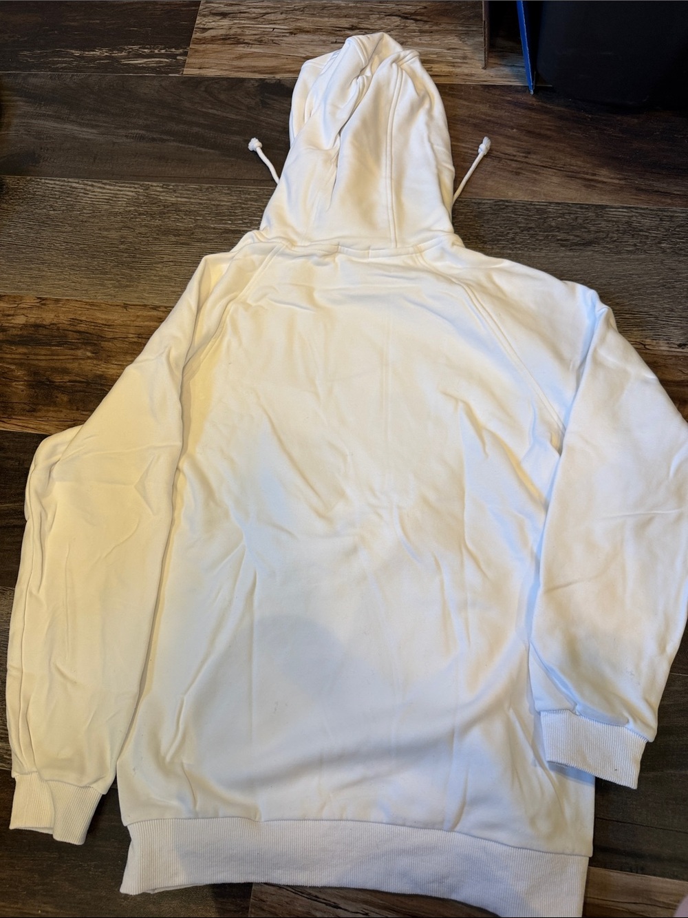 ZYIA Active Men’s Relaxation Hoodie White Size Small Fleece Lined - Picture 5 of 6